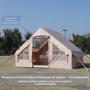 Tente Gonflable de <span class=keywords><strong>Camping</strong></span> en Gros pour 3-4 Personnes, Résistante au Vent et aux Intempéries, en Tissu Oxford, Portable pour l'Extérieur, avec Rangement Facile - Product Image 4