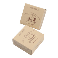 Boîte d'emballage personnalisée pour pinceaux de maquillage, tube en carton ondulé, boîtes à savon faites à la main, bombes de bain, marques cosmétiques sérigraphiées