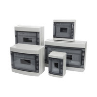 Boîtier de distribution extérieur HA à montage ouvert, étanche IP65, en ABS/PC, avec protection contre les interrupteurs à air et protection contre les fuites de courant, pour usage domestique