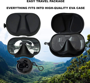 Silicone không khung bơi gương không thấm nước Lặn Kính lặn Ống Kính Kính cường lực Scuba Gear cho lặn tự do bơi - Product Image 2