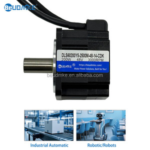 BeUDMKE Motor Servo Industrial Automático <span class=keywords><strong>Mini</strong></span> DC de 200 Vatios, <span class=keywords><strong>Servomotor</strong></span> de 48 Voltios para Robot con Codificador - Product Image 3