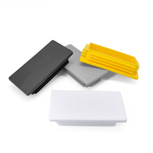 Patins de pieds carrés en plastique, épaisseur de paroi 2-4 mm, durables, pour meubles, tables, chaises, connecteurs de support, gris, noir, blanc, jaune - Product Image 2