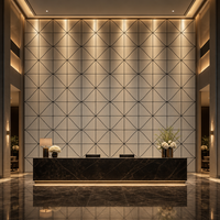 Panneaux acoustiques en bois insonorisants modernes, design 3D, décoration murale intérieure
