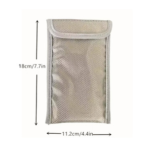 Biểu Tượng Tùy Chỉnh Tín Hiệu Chặn Chống-Hacking RFID Tín Hiệu Faraday Vải Túi EMF Điện Thoại Pouch Điện Thoại Tín Hiệu Chặn Túi Tay Áo Bìa - Product Image 3