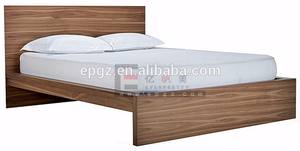 <span class=keywords><strong>Lit</strong></span> double en bois simple, design contemporain de luxe, meubles pour la maison, la chambre à coucher, l'appartement, l'hôtel - Product Image 2