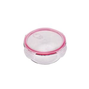 Preparazione Pasto di Vuoto 3Pcs Set Rotonda Impilabile Cucina di Alta Vetro Borosilicato Contenitore di Conservazione Degli Alimenti Con Coperchio di Aspirazione In Plastica - Product Image 3