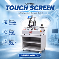 Nouvelle machine de laminage et de rembobinage automatique avec codeur jet d'encre intégré pour impression de date, de numéro de lot, de code QR sur film autocollant pour petits emballages