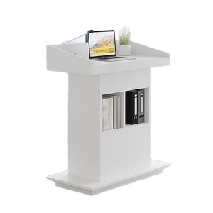 Podio de conferencias de madera multifuncional con almacenamiento para uso en oficinas, salas de reuniones y aulas. - Product Image 5