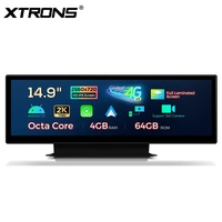 Écran de voiture Android 14,9 pouces pour Audi A4/A5/A6/A7/S6/S7/RS6/RS7 Système MIB2 LHD Octa Core 4+64 Go Navigation 4G LTE mondiale XTRONS