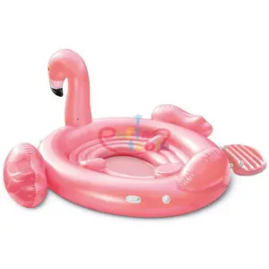 18 "Besar Air Mengambang Mainan Inflatable 6 Orang Unicorn Flamingo Pesta Pulau Burung Pool Float