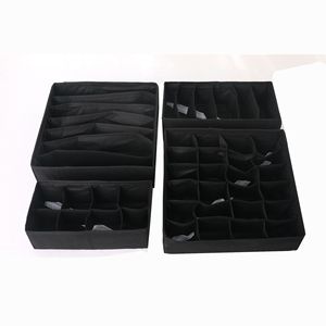 Gran oferta de Material Oxford, organizador de ropa apilable, caja de almacenamiento de pantalones, ropa interior, sujetador, calcetines, compartimento, organizador de armario - Product Image 3