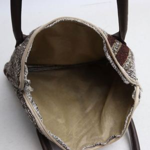 Sac fourre-tout en coton tendance, petit format, personnalisé pour femme, réutilisable, pour voyage et plage, portable, décontracté, avec fermeture éclair, rayé, été automne - Product Image 6