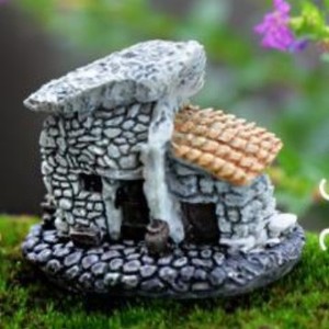 Giardino <span class=keywords><strong>in</strong></span> miniatura paesaggio Micro villaggio case di pietra fai da te Bonsai terrario artigianato ornamenti da scrivania per la decorazione del giardino fata - Product Image 4