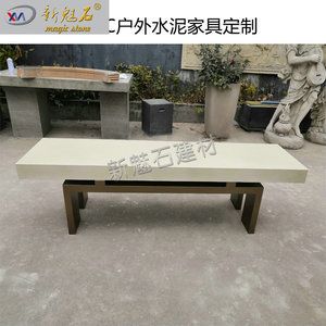 Nuevo Banco de Cemento GRC Magic Stone de 3 cm de Grosor, Muebles de Jardín para Exteriores, para Uso en Parques y Escuelas - Product Image 1