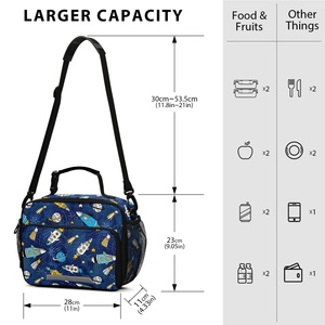 Custom Cartoon Printed School Kids Boys Children Insulated Cooler <b>Lunch</b> Box <b>Set</b> With Water Bottle - Product Image 3