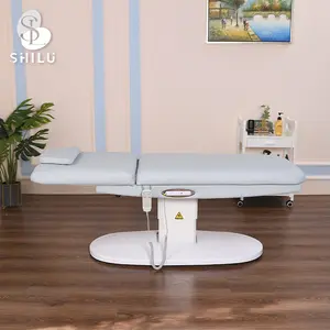 Moderne Schoonheidssalon Meubels Massagetafel Wit Gezichtsbed Elektrisch In Hoogte Verstelbaar Massagebed Ymc2