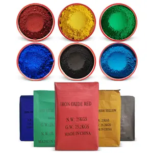 Making Concrete Color Red Good Disperse Cement Fe2O3 Red Iron Oxide Powder Pigment