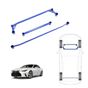 ชุดเหล็กค้ำโช้คหน้า 3 ชิ้น สำหรับ Lexus is300 is350 is200 is250 ปี 2014 ขึ้นไป อะไหล่แต่งเพิ่มสมรรถนะ IS III XE30 ชุดปรับแต่ง - Product Image 1