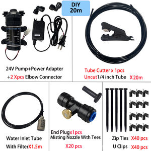 Fai da te 8/10/15/20M sistema di raffreddamento a nebulizzazione a bassa pressione Kit spruzzatore di raffreddamento ad acqua con ugello in ottone per serra da giardino - Product Image 6