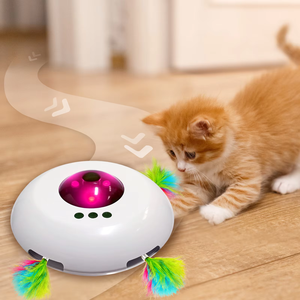 Nouvelle arrivée électrique jouet pour chat interactif plume chat intelligent Teaser jouet électrique pour chatons d'intérieur <span class=keywords><strong>Anti</strong></span>-ennui - Product Image 5