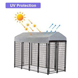 (102 X 48 X 72 Inches) Large <strong>Welded</strong> Outdoor Wire <strong>Crate</strong> Kennel - Product Image 5