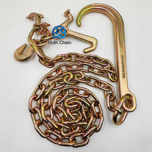 Cadenas de Remolque Galvanizadas Amarillas G70 de 5/16" y 3/8" con Ganchos <span class=keywords><strong>R</strong></span>/T/J/Eye - Product Image 1