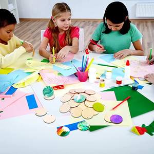 4IN étiquette vierge en <span class=keywords><strong>bois</strong></span> pour bricolage artisanat pour <span class=keywords><strong>peindre</strong></span> et décorer ornements disques fournitures pour bricolage décoration de Noël - Product Image 5