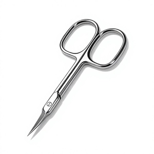 Tijeras Curvas de Acero Inoxidable para Cutículas, Tijeras para Cejas, para Eliminar Cutículas, Reparar Uñas Encarnadas, Cuidado de las Uñas - Product Image 1