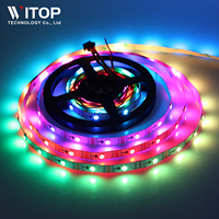 Bande LED RVB adressable WS2813 5v 12v 5050RGB Ws2811 Ws2812b Ws2813 WS2815 Étanche Flexible Lumière LED