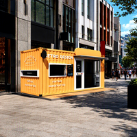 Caffetteria Mobile in Container da 20 Piedi, Design Moderno 2026, Chiosco Portatile per Street Food e Bar all'Aperto in Vendita