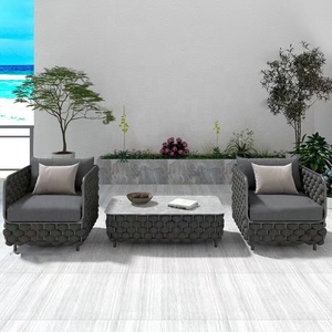 <span class=keywords><strong>Meubles</strong></span> <span class=keywords><strong>de</strong></span> patio européens et américains en rotin chaud pour l'extérieur avec coussin <span class=keywords><strong>de</strong></span> siège imperméable, couleur détachable, personnalisable - Product Image 5