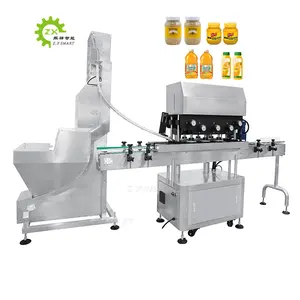 ZXSMART Linear Automatic Screw Capping Plastic Glass Bottled Water Lug Lid Sealing Machine