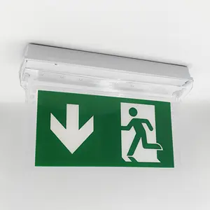 LED Combine EXIT Emergency Lights Waterproof Maintained Rechargeable Emergency Safety Exit Sign LED Light