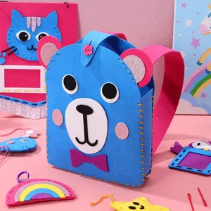 Jumon 7-Piece Animal Needle Felting Supplies Kits with Tools for Kids-Educational DIY Wool Felt <b>Cloth</b> <b>Doll</b> Making Kit JSD-15 - Product Image 1