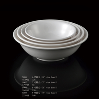 5007 vaisselle en mélamine incassable légère conception classique personnalisée assiettes en plastique de porcelaine d'école de restauration rapide diverses couleurs
