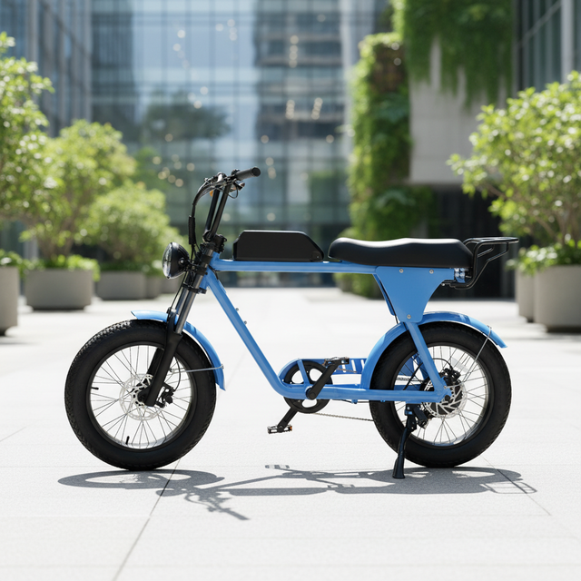 Hot Sale 48v 750w 1000w LCD Display Front Suspension Electric Fat Bike with Two Seats
