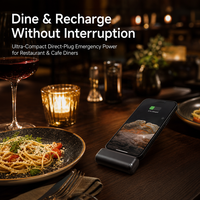 Batterie externe ultra-mince portable jetable à usage unique pour la restauration et les restaurants – Chargeur de téléphone d'urgence en gros