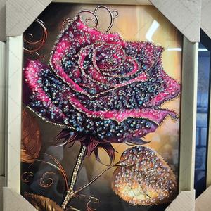 Mosaïque décorative en verre à motifs floraux découpés, art mural en carreaux - Product Image 5