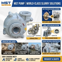 Pompe centrifuge robuste pour le traitement et l'extraction de la matière première du cuivre