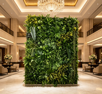 Vente directe d'usine, décoration de fond d'événement personnalisée, grande plante verte en tissu, mur de fleurs artificielles