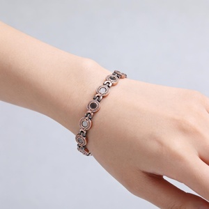 Fashion Jewelry Women'S <b>Bracelet</b> Customizable Pure <b>Copper</b> Magnetic Therapy <b>Bracelet</b> for Arthritis and Health Treatment - Product Image 2