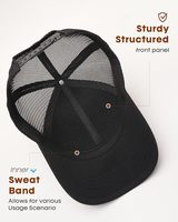 Casquette de baseball 6 panneaux Wins Flying Truck Driver Hat Micro-bend en coton respirant avec broderie, idéale pour l'été et les activités de plein air