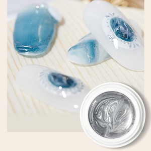 New Painted Mirror Laser Metal <b>Nail</b> Gel Silver Super Flash <b>Nail</b> Gel Glue 5g Private Label Metal <b>Nail</b> Art Painting Gel - Product Image 4