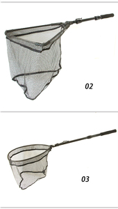 Selco mer mouche filet de pêche poignée flottant en caoutchouc enduit poisson épuisette pliable télescopique pêche épuisette - Product Image 6