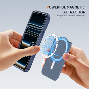 Étui de téléphone en cuir à forte attraction magnétique avec support pliant personnalisé avec porte-cartes pour <span class=keywords><strong>iPhone</strong></span> - Product Image 4