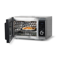 Harga Murah 3 in 1 Peralatan Rumah Tangga 28L 1800W Grosir Oven Microwave Penggorengan Udara Digital Stainless Steel