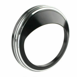 RACEPRO <span class=keywords><strong>moto</strong></span> 5 pouces noir Chrome aluminium visière compteur de vitesse jauge <span class=keywords><strong>lunette</strong></span> couverture garniture anneau pour Harley Softail FXST - Product Image 3