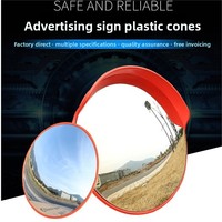 Espejo Convexo de Gran Angular para Tráfico Vial, 60 cm, Material PC ABS Reflectante para Carreteras, Espejo Cóncavo-Convexo para Intersecciones y Curvas