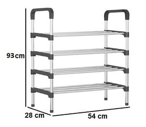 Household Steel Pipe <b>Shoe</b> Rack Dormitory 5-layer Dustproof <b>Shoe</b> Cabinet <b>Storage</b> Rack Height Adjustable Metal <b>Shoe</b> Rack - Product Image 6