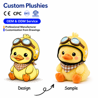 Mainan Boneka Bebek Berkerudung Kuning Kartun Isi Kapas PP Hadiah Ulang Tahun Anak-anak